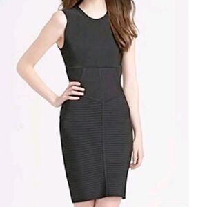 BCBG BLACK SLEEVELESS BANDAGE KNIT DRESS Size Small